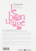 Le bon usage 15e edition Relié – 27 septembre 2011 – Image 2