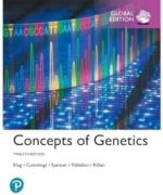 Concepts of Genetics, Global Edition Édition en Anglais  de William Klug (Auteur), Michael Cummings (Auteur), Charlotte Spencer (Auteur), Michael Palladino (Auteur), & 1 plus  Format : Broché